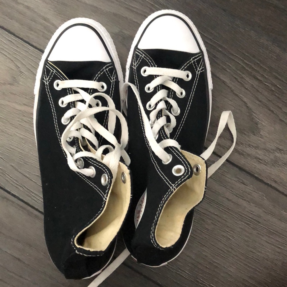 black high top converse